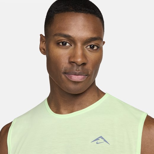 Męska koszulka bez rękawów do biegania Dri-FIT Nike Solar Chase - Zieleń Nike XXL Nike poland
