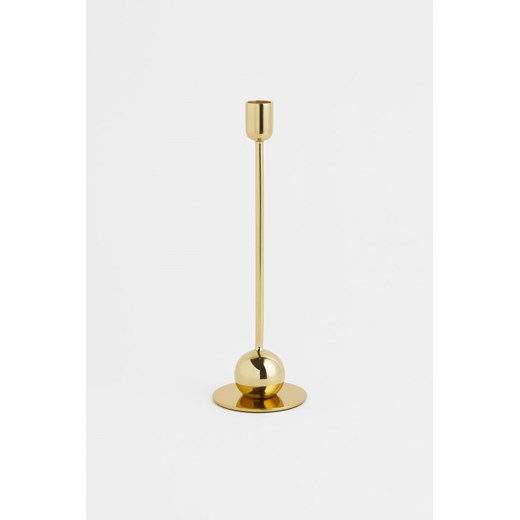 H & M - Wysoki świecznik metalowy - Złoty ze sklepu H&M w kategorii Świeczniki - zdjęcie 171459989