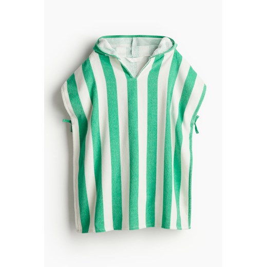 H & M - Ręcznik-ponczo we wzory - Zielony ze sklepu H&M w kategorii Ręczniki dla dzieci - zdjęcie 171460049