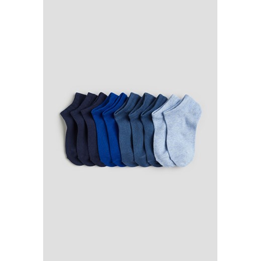 H & M - Krótkie skarpety 10-pak - Niebieski ze sklepu H&M w kategorii Skarpetki dziecięce - zdjęcie 171460075