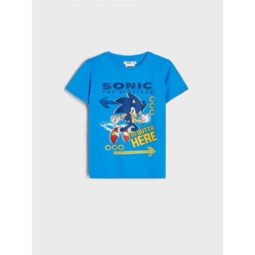 Sinsay - Koszulka Sonic the Hedgehog - niebieski ze sklepu Sinsay w kategorii T-shirty chłopięce - zdjęcie 171461817