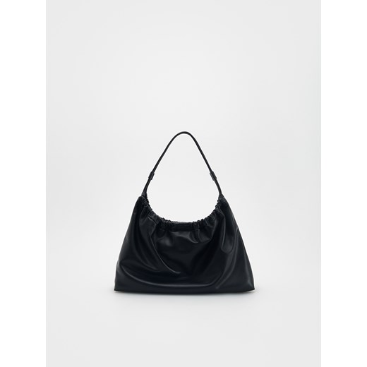 Reserved - Miękka torebka na ramię - czarny ze sklepu Reserved w kategorii Torby Shopper bag - zdjęcie 171462299