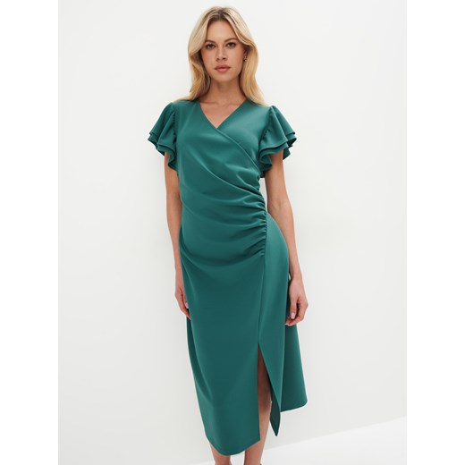 Mohito - Elegancka sukienka midi - miętowy Mohito XS Mohito
