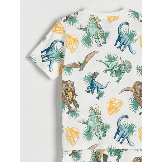 Reserved - Dwuczęściowa piżama Jurassic World - złamana biel Reserved 122/128 (6-8 lat) Reserved