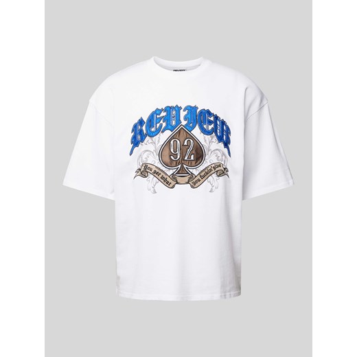 T-shirt z wyhaftowanymi logo,motywem i napisem z tyłu ze sklepu Peek&Cloppenburg  w kategorii T-shirty męskie - zdjęcie 171474926