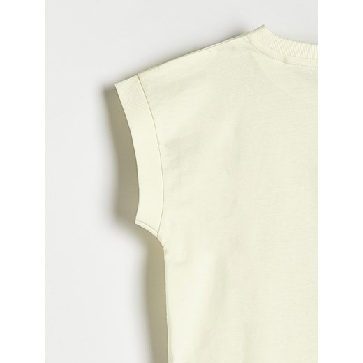 Reserved - T-shirt z nadrukiem - żółty Reserved 134 (8 lat) Reserved