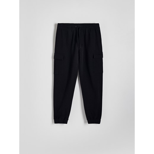 Reserved - Spodnie cargo slim - czarny ze sklepu Reserved w kategorii Spodnie męskie - zdjęcie 171476115