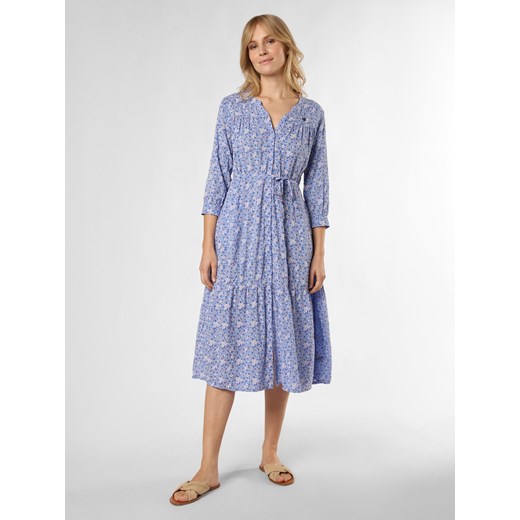 Ragwear Sukienka damska - Meve Kobiety wiskoza jasnoniebieski wzorzysty ze sklepu vangraaf w kategorii Sukienki - zdjęcie 171476486