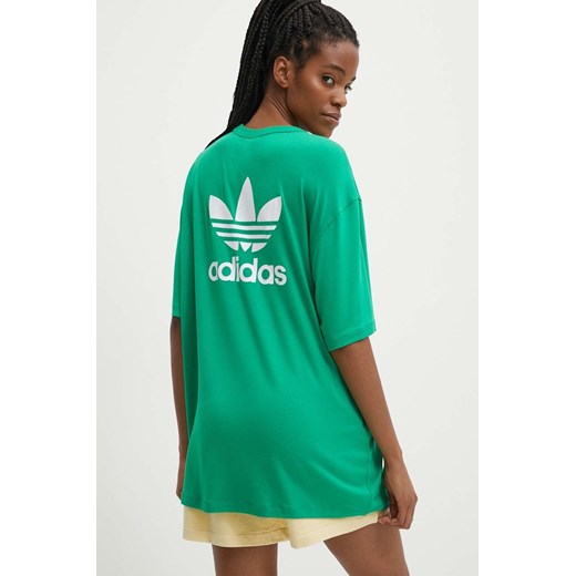 adidas Originals t-shirt damski kolor zielony IR8063 ze sklepu ANSWEAR.com w kategorii Bluzki damskie - zdjęcie 171477048