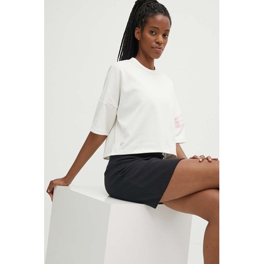 adidas Originals t-shirt damski kolor beżowy IU2500 L ANSWEAR.com