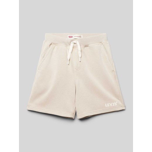 Szorty z dzianiny dresowej z wyhaftowanym logo ze sklepu Peek&Cloppenburg  w kategorii Spodenki chłopięce - zdjęcie 171478388
