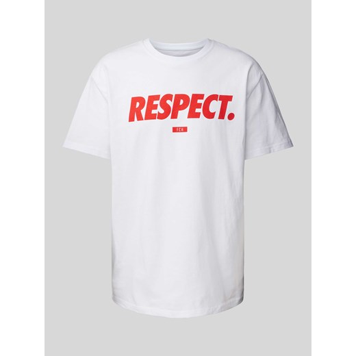 T-shirt z nadrukiem z logo ze sklepu Peek&Cloppenburg  w kategorii T-shirty męskie - zdjęcie 171478935