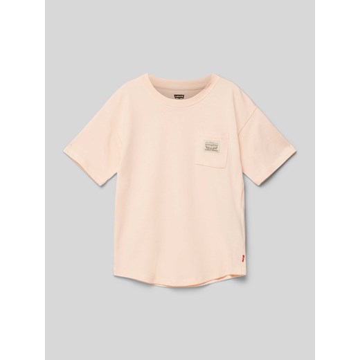 T-shirt z detalem z logo ze sklepu Peek&Cloppenburg  w kategorii T-shirty chłopięce - zdjęcie 171478959