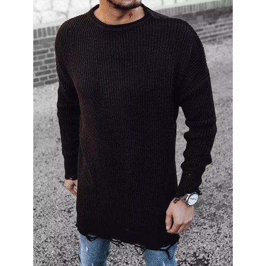 Sweter męski czarny Dstreet WX1962 ze sklepu DSTREET.PL w kategorii Swetry męskie - zdjęcie 171481807