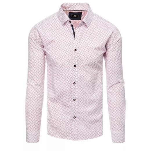 Koszula męska biała Dstreet DX2393 ze sklepu DSTREET.PL w kategorii Koszule męskie - zdjęcie 171482099