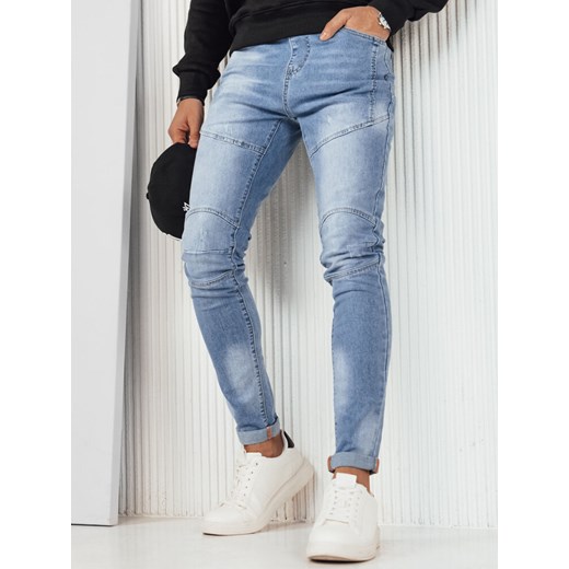 Spodnie męskie jeansowe niebieskie Dstreet UX4193 ze sklepu DSTREET.PL w kategorii Jeansy męskie - zdjęcie 171482237