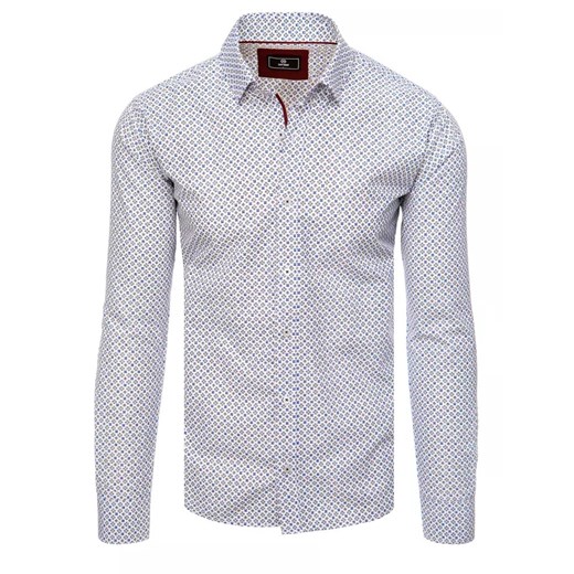 Koszula męska biała Dstreet DX2414 ze sklepu DSTREET.PL w kategorii Koszule męskie - zdjęcie 171483207