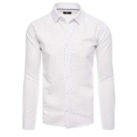 Koszula męska biała Dstreet DX2455 ze sklepu DSTREET.PL w kategorii Koszule męskie - zdjęcie 171483605