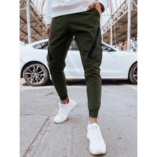 Spodnie męskie bojówki zielone Dstreet UX4365 ze sklepu DSTREET.PL w kategorii Spodnie męskie - zdjęcie 171483945