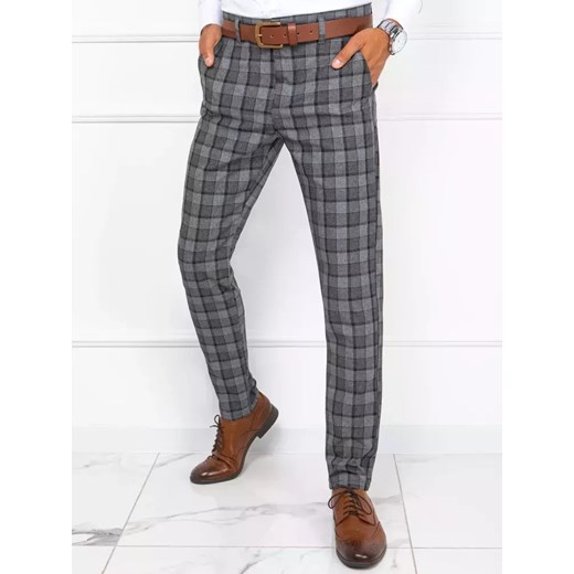 Spodnie męskie ciemnoszare Dstreet UX3789 ze sklepu DSTREET.PL w kategorii Spodnie męskie - zdjęcie 171483965