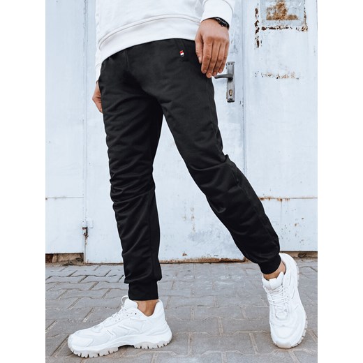Spodnie męskie dresowe joggery czarne Dstreet UX4119 ze sklepu DSTREET.PL w kategorii Spodnie męskie - zdjęcie 171484008