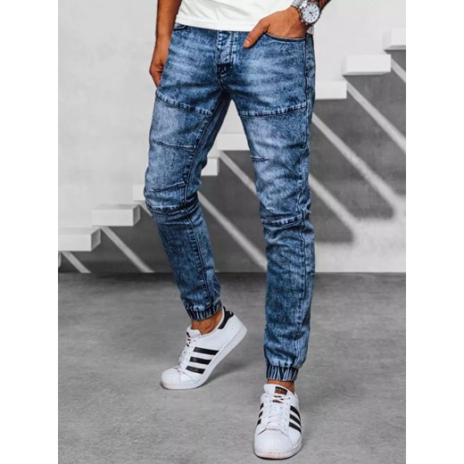 Spodnie męskie jeansowe granatowe Dstreet UX3946 ze sklepu DSTREET.PL w kategorii Spodnie męskie - zdjęcie 171484458