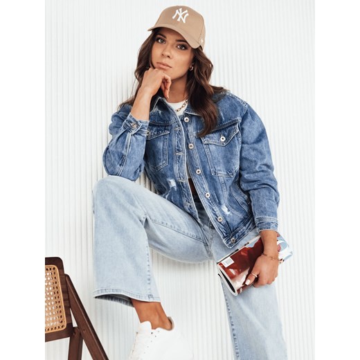 Kurtka damska jeansowa BILGON niebieska Dstreet TY4139 ze sklepu DSTREET.PL w kategorii Kurtki damskie - zdjęcie 171484497