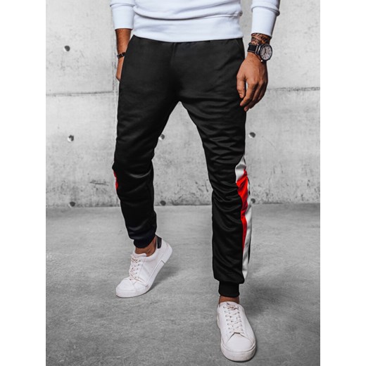 Spodnie męskie dresowe joggery czarne Dstreet UX4110 ze sklepu DSTREET.PL w kategorii Spodnie męskie - zdjęcie 171484859