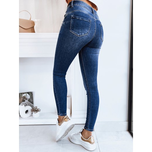 Jeansy damskie Dstreet niebieskie casual 