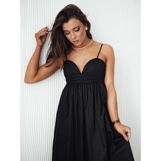 Sukienka midi ELIENE czarna Dstreet EY2442 ze sklepu DSTREET.PL w kategorii Sukienki - zdjęcie 171485719