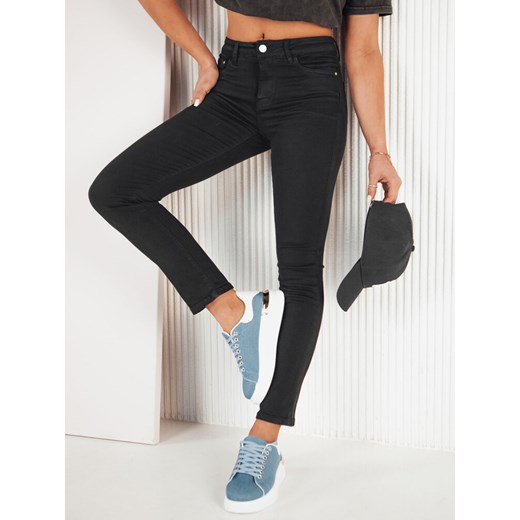 Spodnie damskie jeansowe CHESTE czarne Dstreet UY1932 ze sklepu DSTREET.PL w kategorii Jeansy damskie - zdjęcie 171485729
