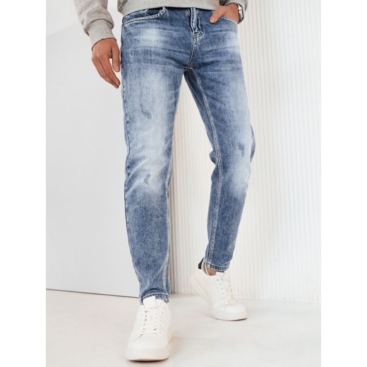 Spodnie męskie jeansowe niebieskie Dstreet UX4187 ze sklepu DSTREET.PL w kategorii Jeansy męskie - zdjęcie 171485915