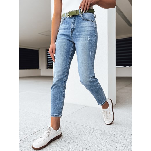 Spodnie damskie jeansowe SINES niebieskie Dstreet UY2091 ze sklepu DSTREET.PL w kategorii Jeansy damskie - zdjęcie 171485929
