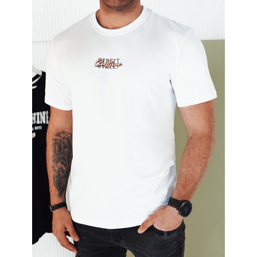 Koszulka męska z nadrukiem biała Dstreet RX5421 ze sklepu DSTREET.PL w kategorii T-shirty męskie - zdjęcie 171487225