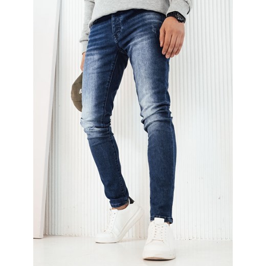 Spodnie męskie jeansowe niebieskie Dstreet UX4242 ze sklepu DSTREET.PL w kategorii Jeansy męskie - zdjęcie 171487865