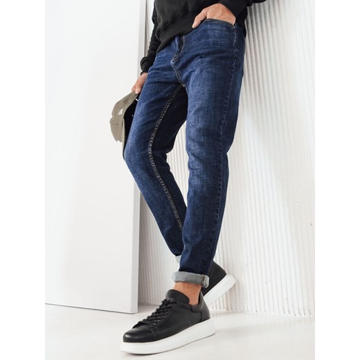 Spodnie męskie jeansowe niebieskie Dstreet UX4220 ze sklepu DSTREET.PL w kategorii Jeansy męskie - zdjęcie 171487966