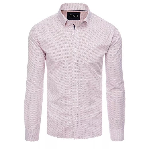 Koszula męska biała Dstreet DX2419 ze sklepu DSTREET.PL w kategorii Koszule męskie - zdjęcie 171488016
