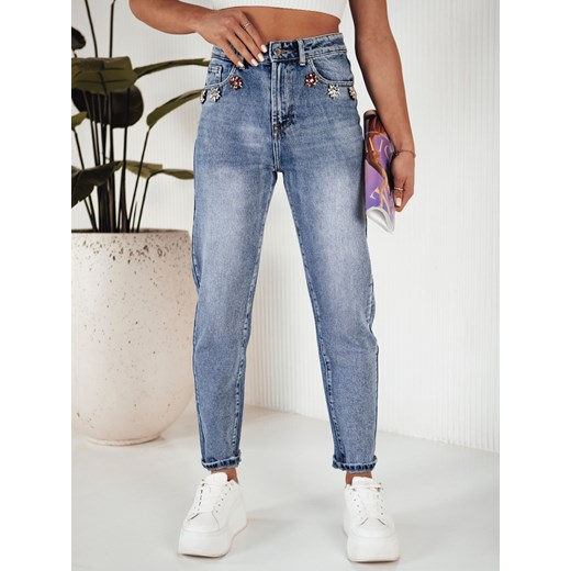 Spodnie damskie jeansowe MOM niebieskie Dstreet UY1882 ze sklepu DSTREET.PL w kategorii Jeansy damskie - zdjęcie 171488578