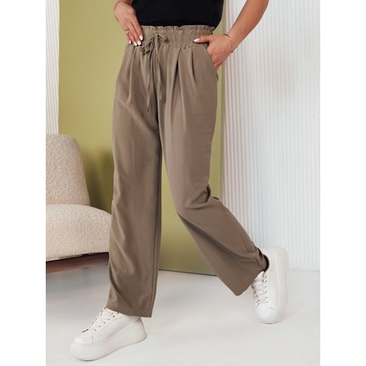Spodnie damskie EUFRAZ oliwkowe Dstreet UY2051 ze sklepu DSTREET.PL w kategorii Spodnie damskie - zdjęcie 171488688