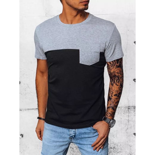 T-shirt męski basic jasnoszary Dstreet RX5018 ze sklepu DSTREET.PL w kategorii T-shirty męskie - zdjęcie 171488718