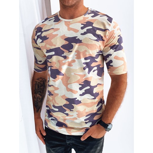 Koszulka męska beżowa moro Dstreet RX5251 ze sklepu DSTREET.PL w kategorii T-shirty męskie - zdjęcie 171488729