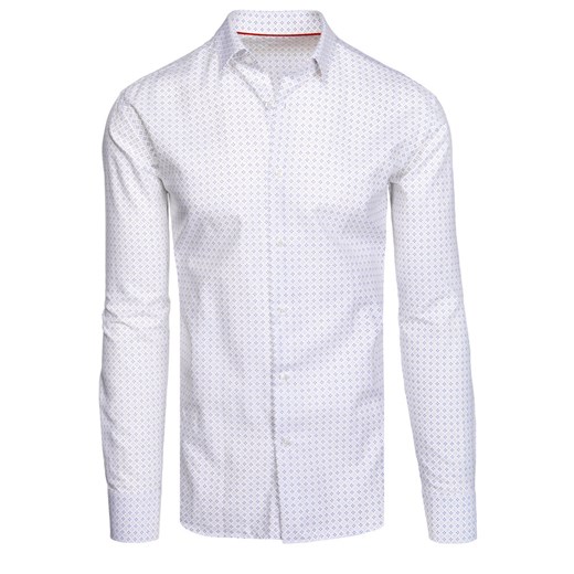 Koszula męska biała Dstreet DX2489 ze sklepu DSTREET.PL w kategorii Koszule męskie - zdjęcie 171488837
