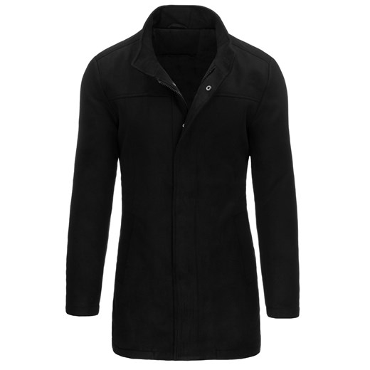Płaszcz męski czarny Dstreet CX0436 ze sklepu DSTREET.PL w kategorii Płaszcze męskie - zdjęcie 171488878