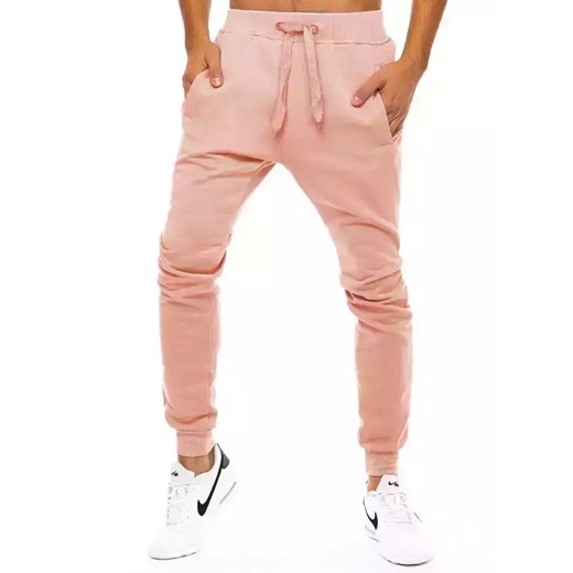 Spodnie męskie dresowe różowe Dstreet UX3452 ze sklepu DSTREET.PL w kategorii Spodnie męskie - zdjęcie 171489709