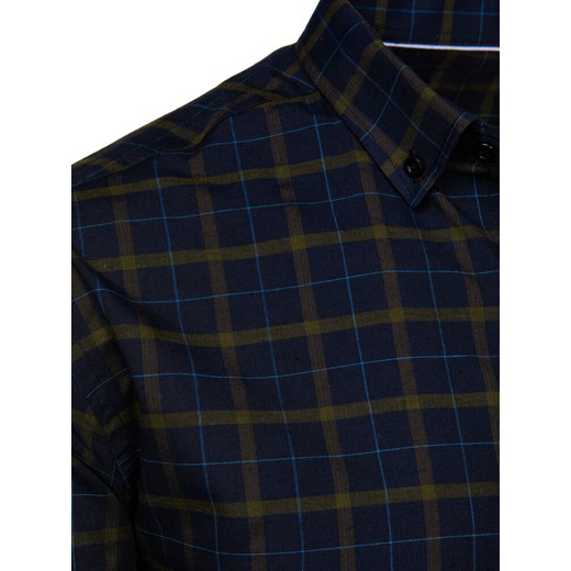 Koszula męska Dstreet w kratkę z klasycznym kołnierzykiem 