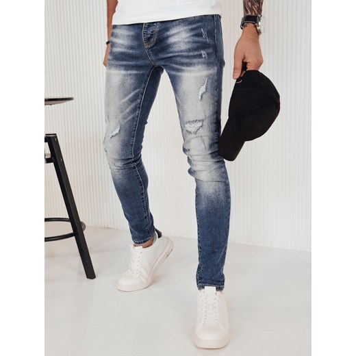 Spodnie męskie jeansowe niebieskie Dstreet UX4154 ze sklepu DSTREET.PL w kategorii Jeansy męskie - zdjęcie 171490229