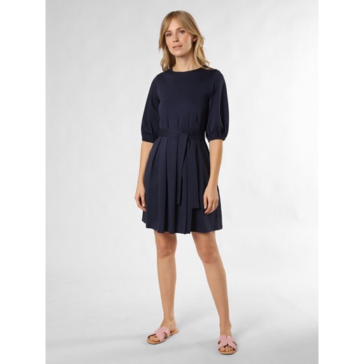 Weekend Max Mara Sukienka damska - Jumbo Kobiety Bawełna granatowy jednolity ze sklepu vangraaf w kategorii Sukienki - zdjęcie 171491437