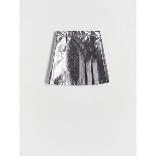 Reserved - Spódnica z efektem metalicznym - ciemnoszary ze sklepu Reserved w kategorii Spódnice dziewczęce - zdjęcie 171493815