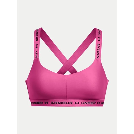 Under Armour Biustonosz sportowy Crossback Low 1361033-686 Różowy Compression Under Armour XL promocja MODIVO