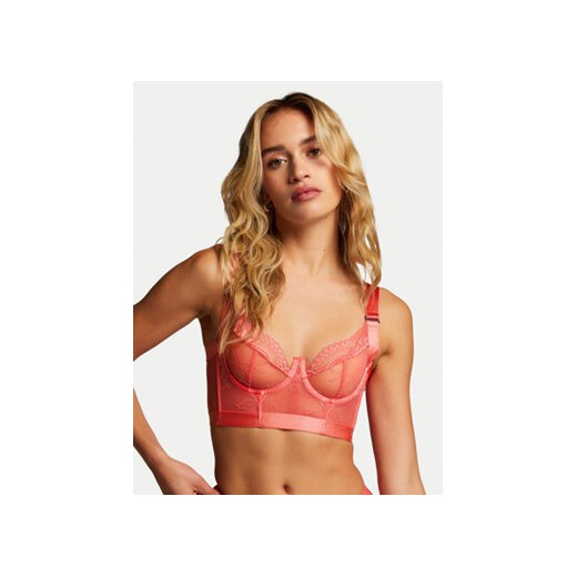 Hunkemöller Biustonosz z fiszbiną Hana 204675 Różowy ze sklepu MODIVO w kategorii Biustonosze - zdjęcie 171495439